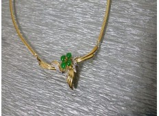 Diamond Jade Necklace